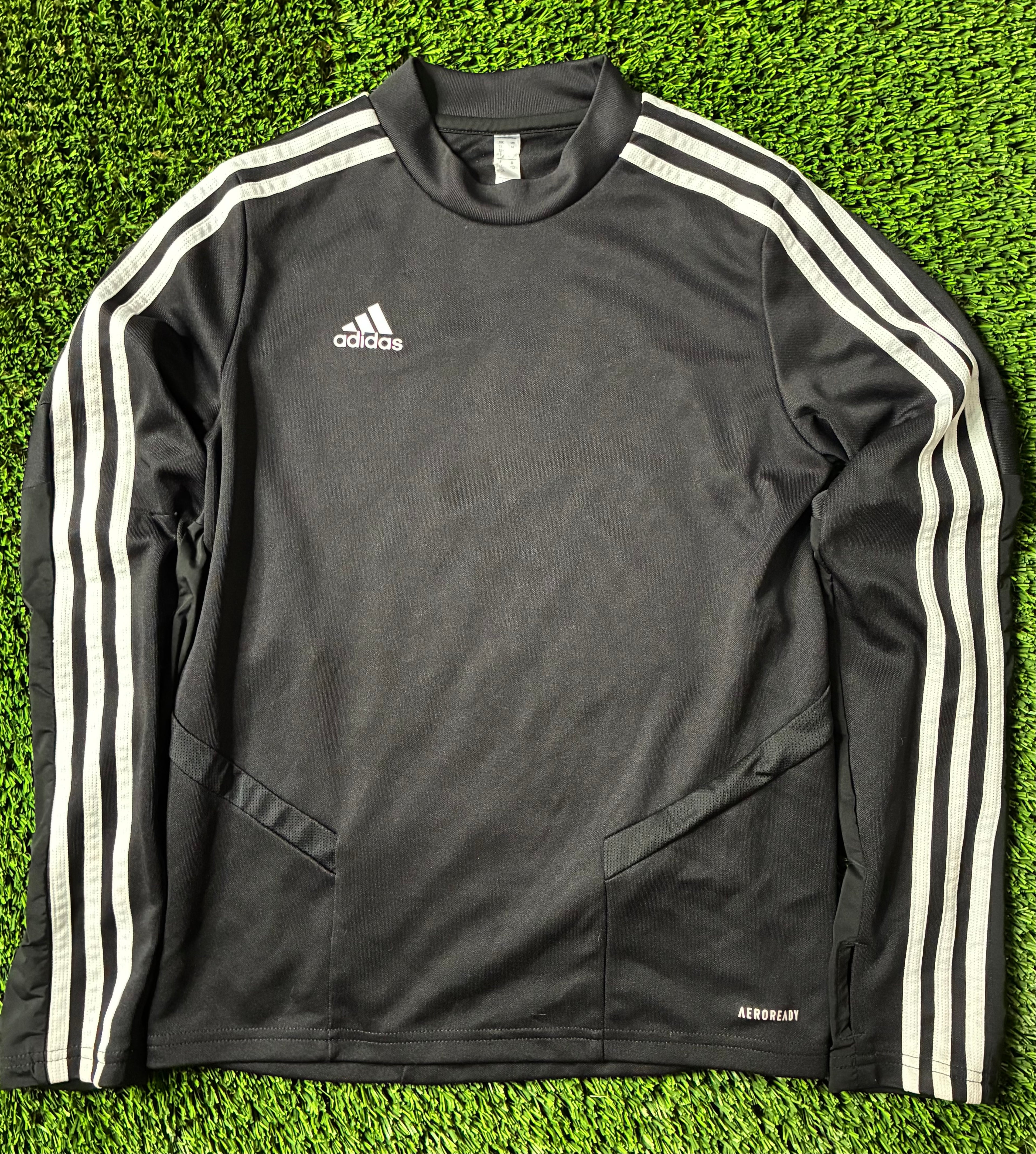 Black Custom Adidas Long Sleeve Jersey Size Youth Medium