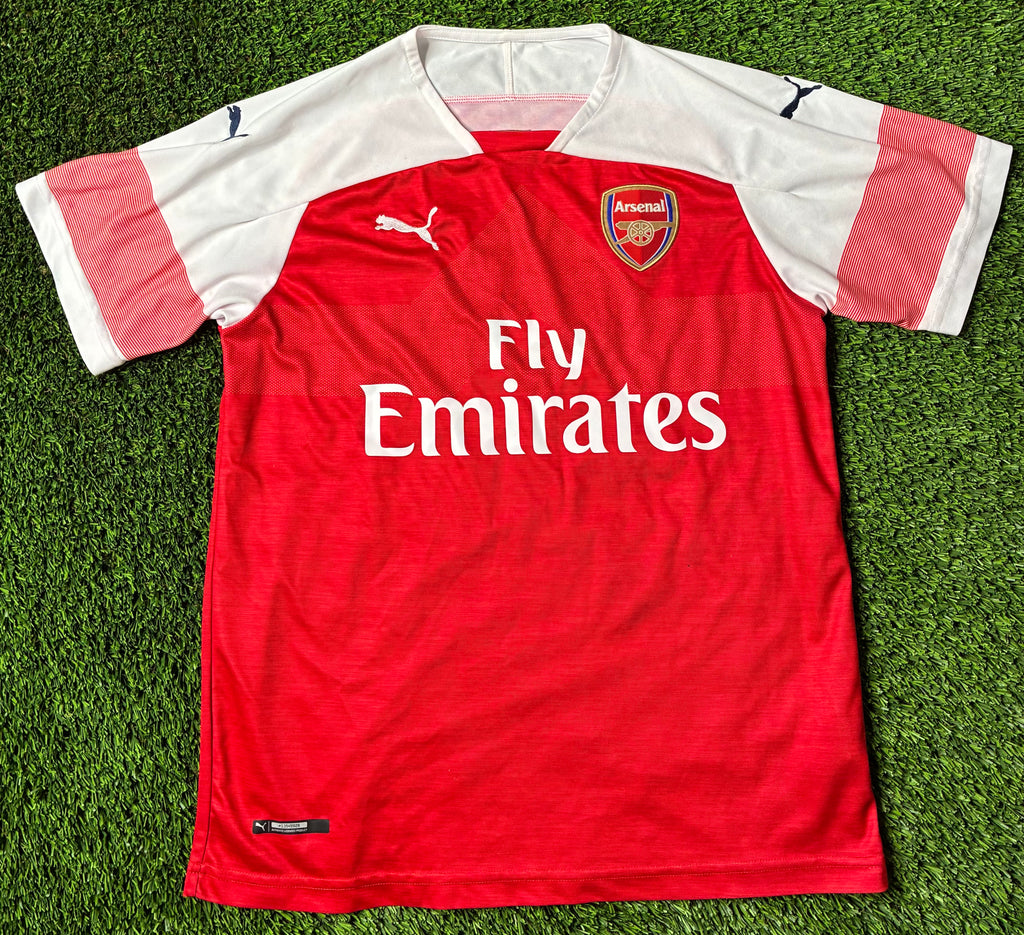 Puma Aubameyang #14 Arsenal 18/19 Home Jersey Size Men's Large