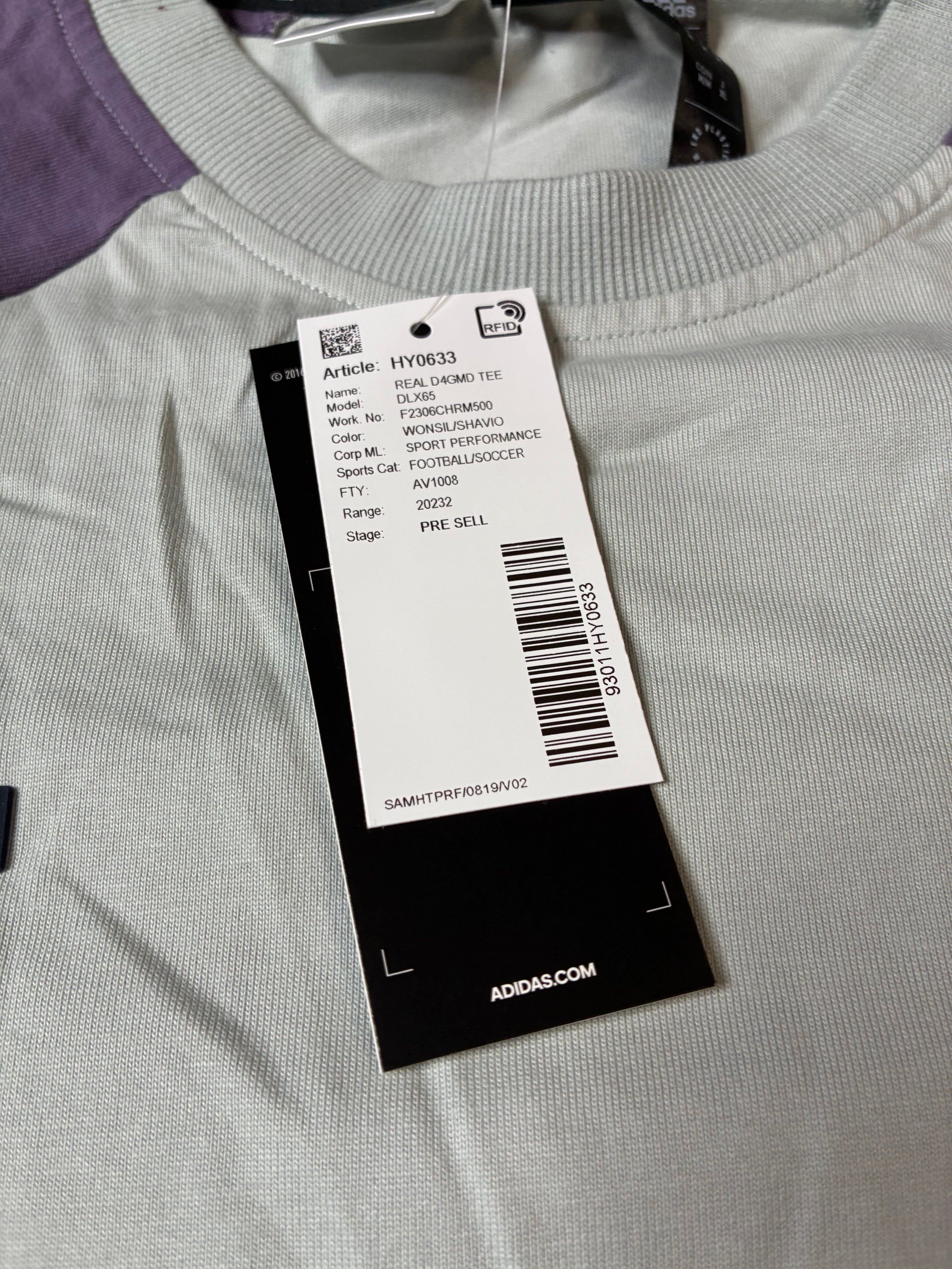 Adidas Real Madrid T Shirt SAMPLE Size Medium