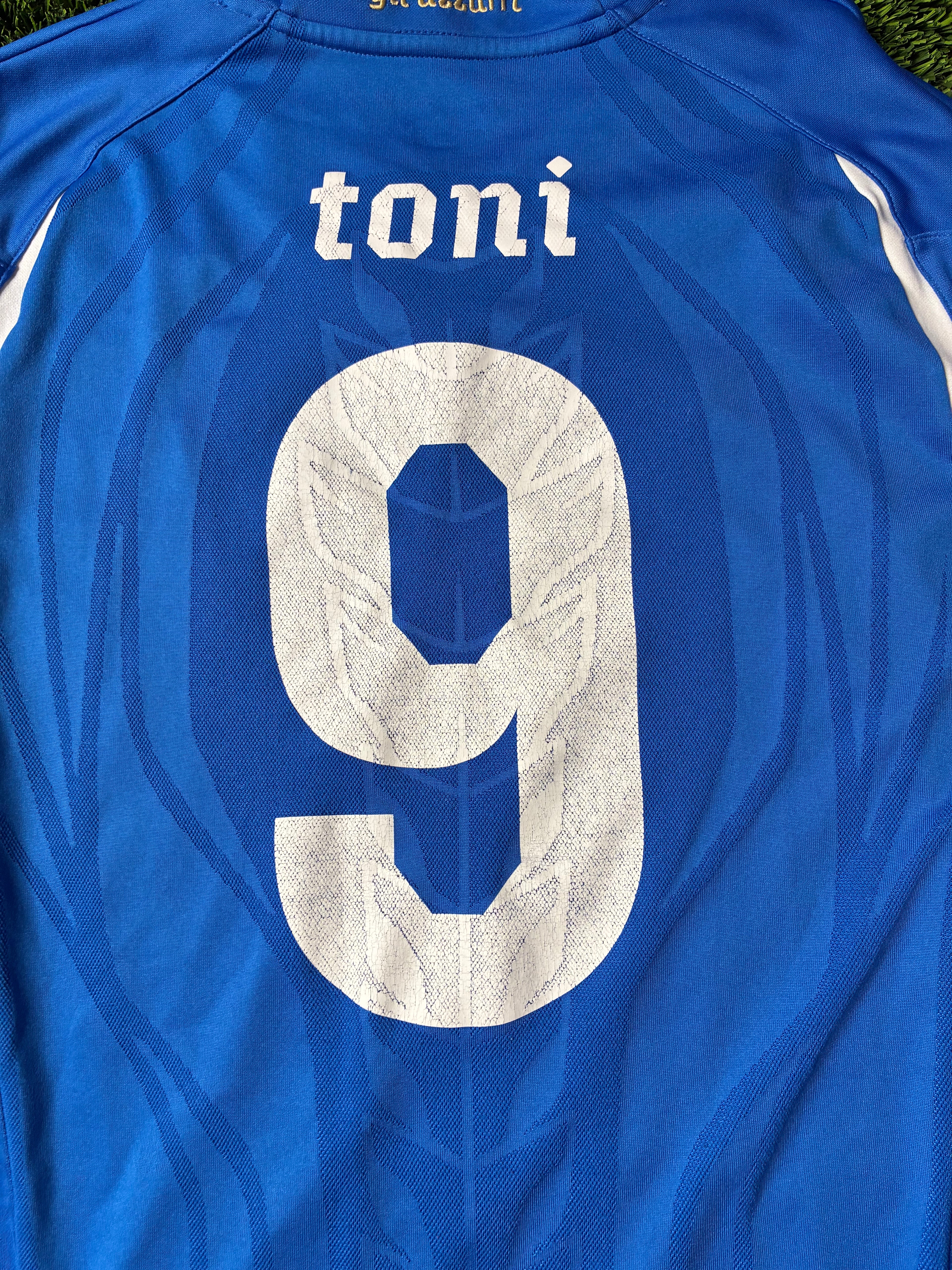Puma Luca Toni Italy 2010 World Cup Home Jersey Size Men's Large