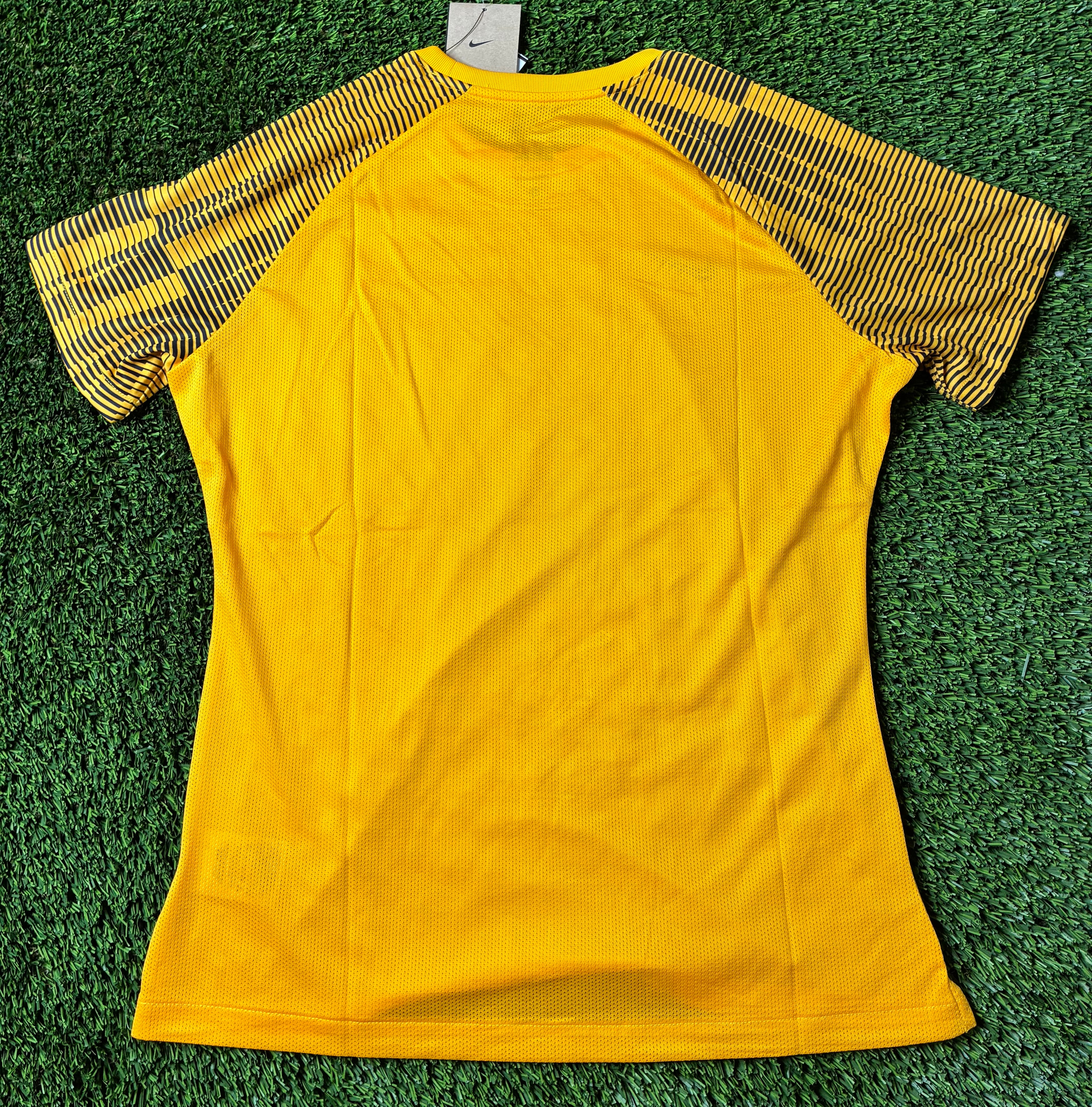 Yellow Nike Custom Jersey Size Women's Large
