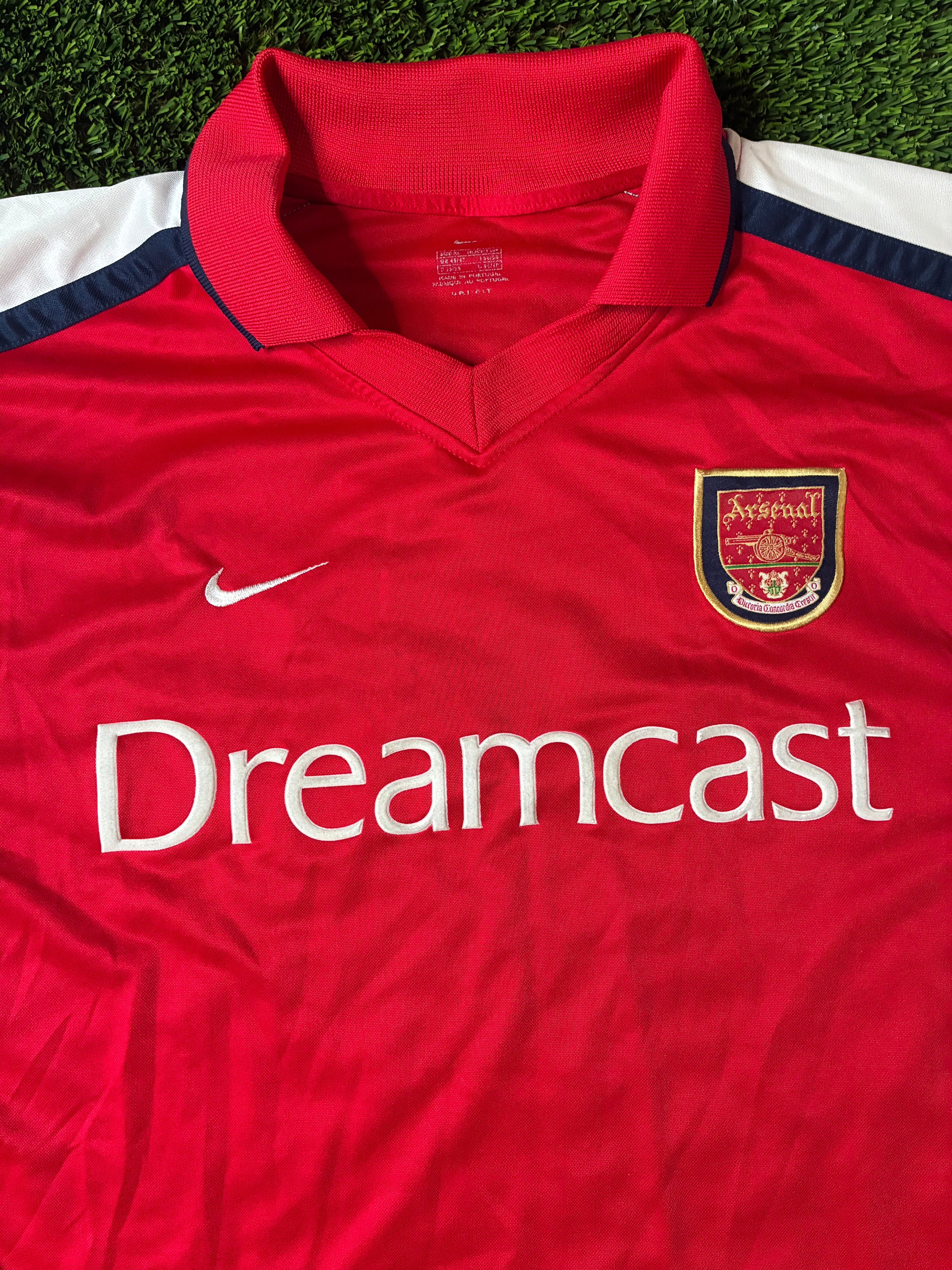 Nike Arsenal 99/00 Home Jersey Size Men's XL