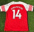 Puma Aubameyang #14 Arsenal 18/19 Home Jersey Size Men's Large