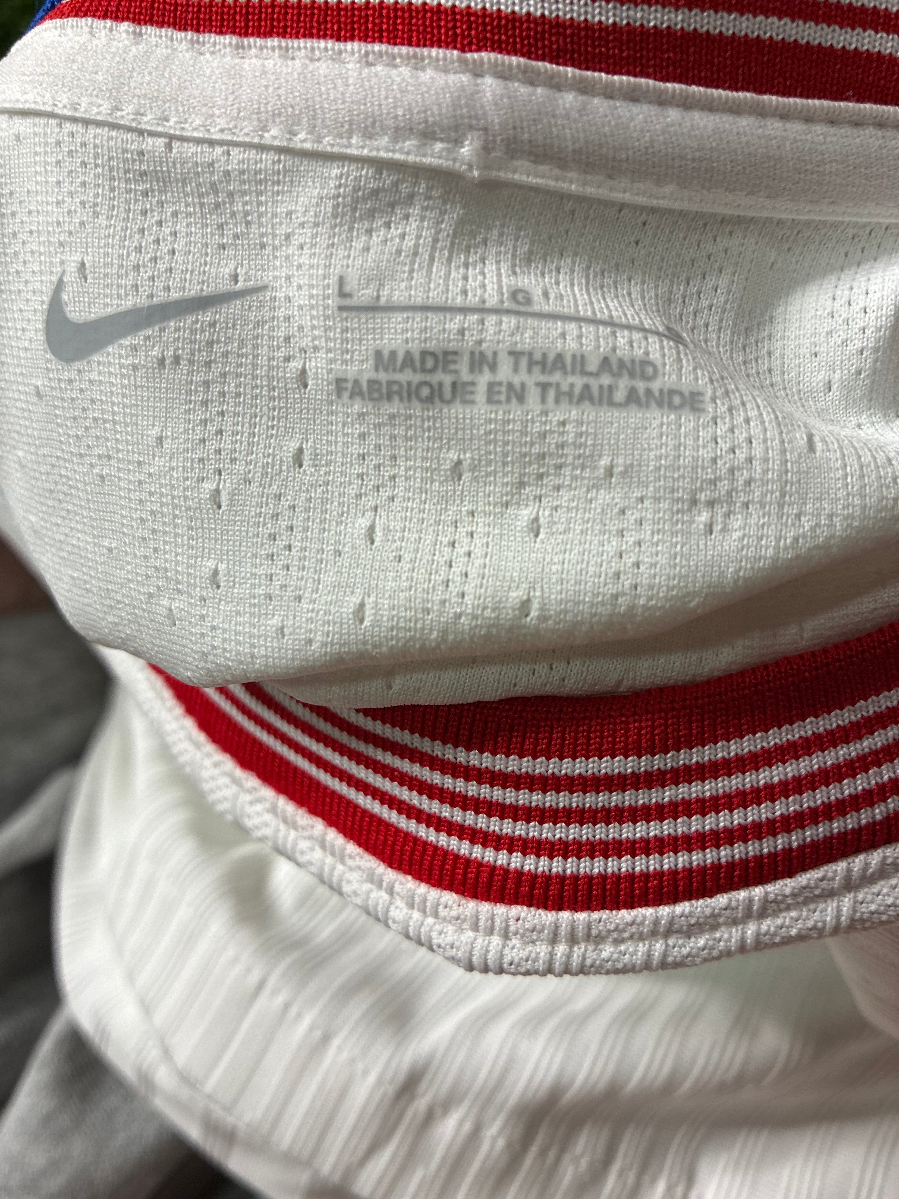 White Custom Nike USA Jersey Size Large