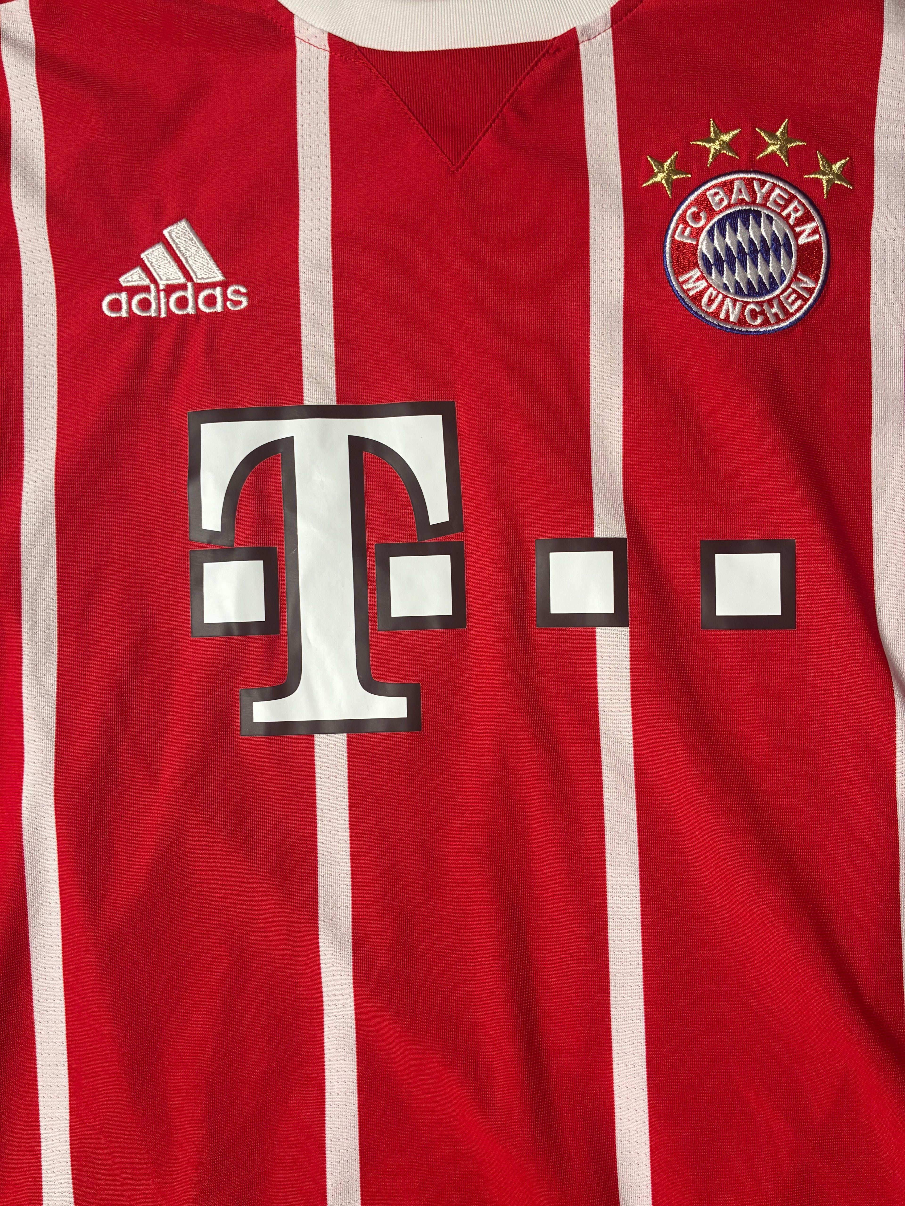 Adidas Bayern Munich 17/18 Home Jersey Long Sleeve Size Men's Small