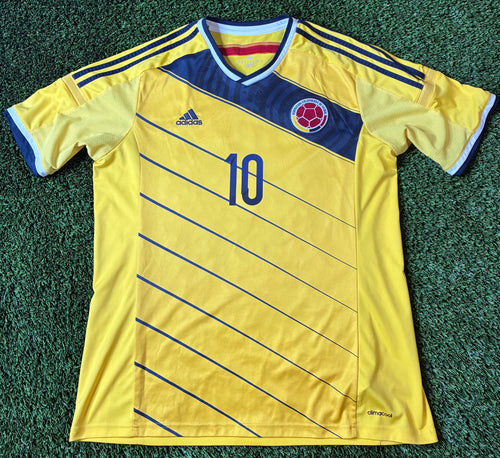 Adidas James #10 Colombia 2014 Home Size Men’s XL