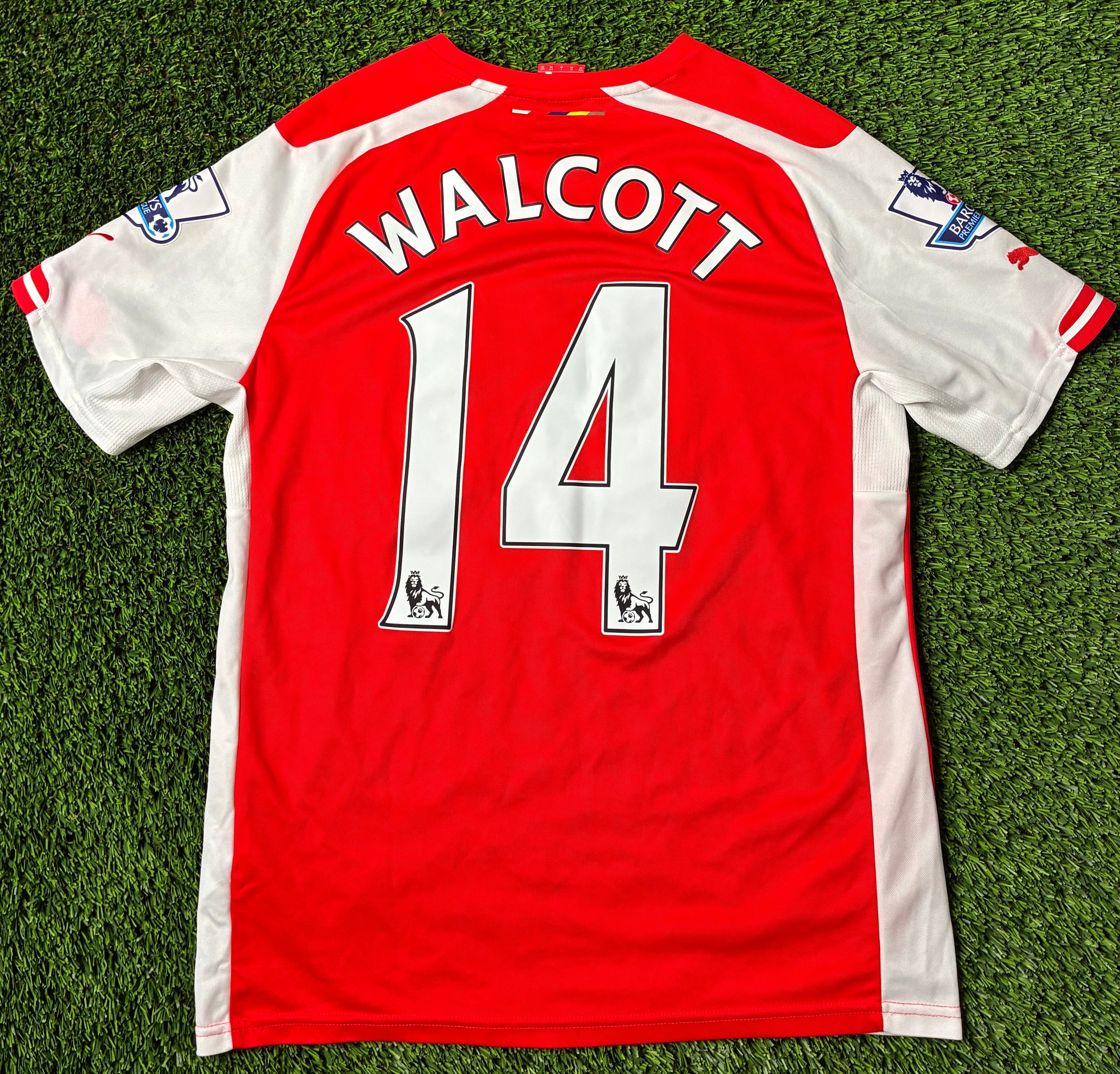 Puma Theo Walcott #14 Arsenal 14/15 Home Jersey Size Men's Medium