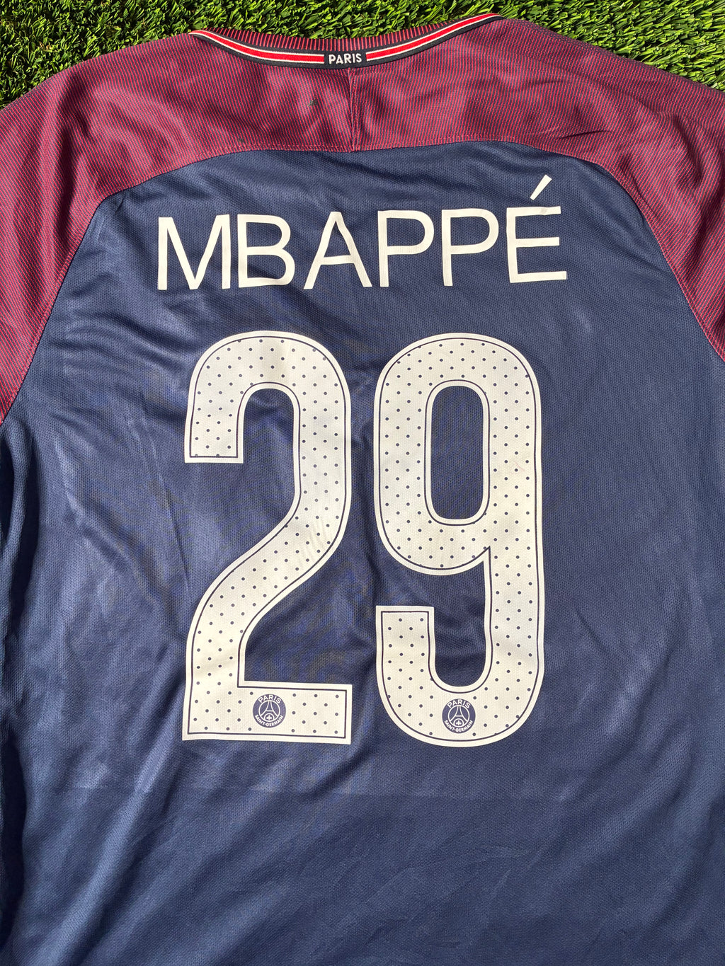 Nike Kylian Mbappe PSG 17/18 Home Jersey Size Men's Large