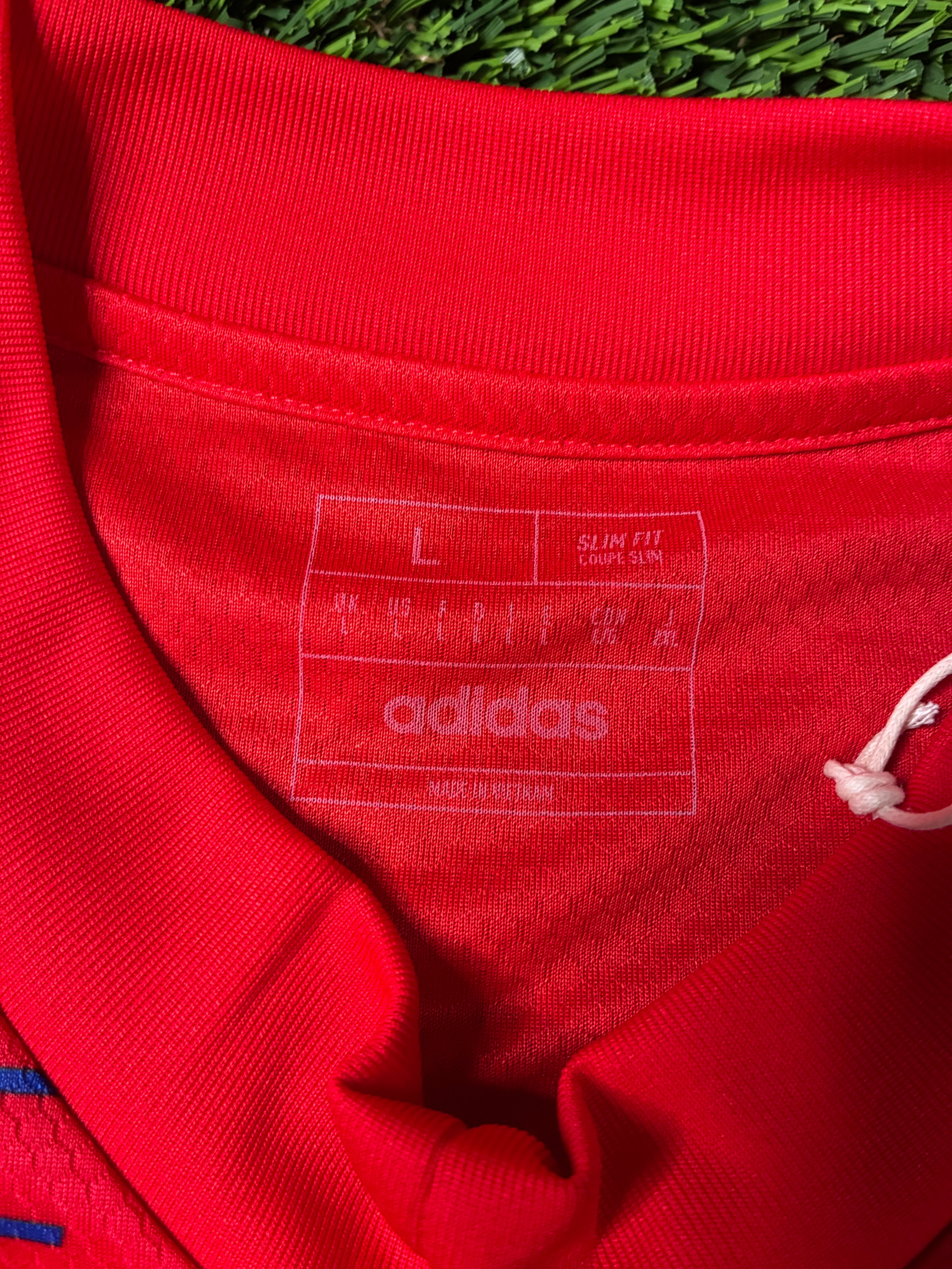 Red Adidas Custom Jersey Size Men's Large