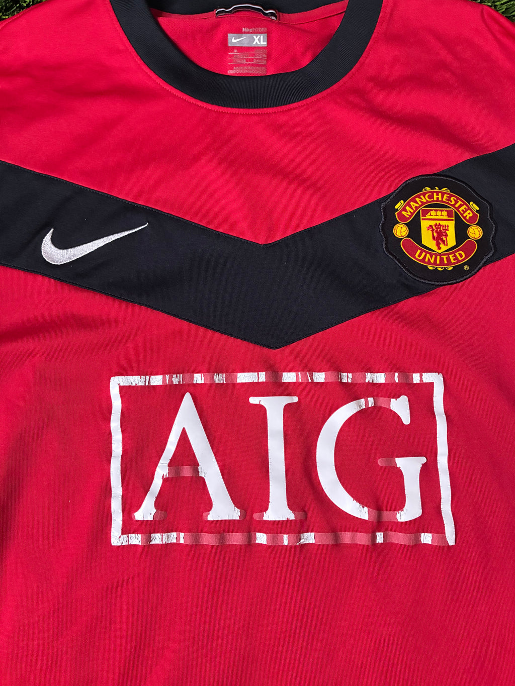 Nike Manchester United 09/10 LS Home Jersey Size XL