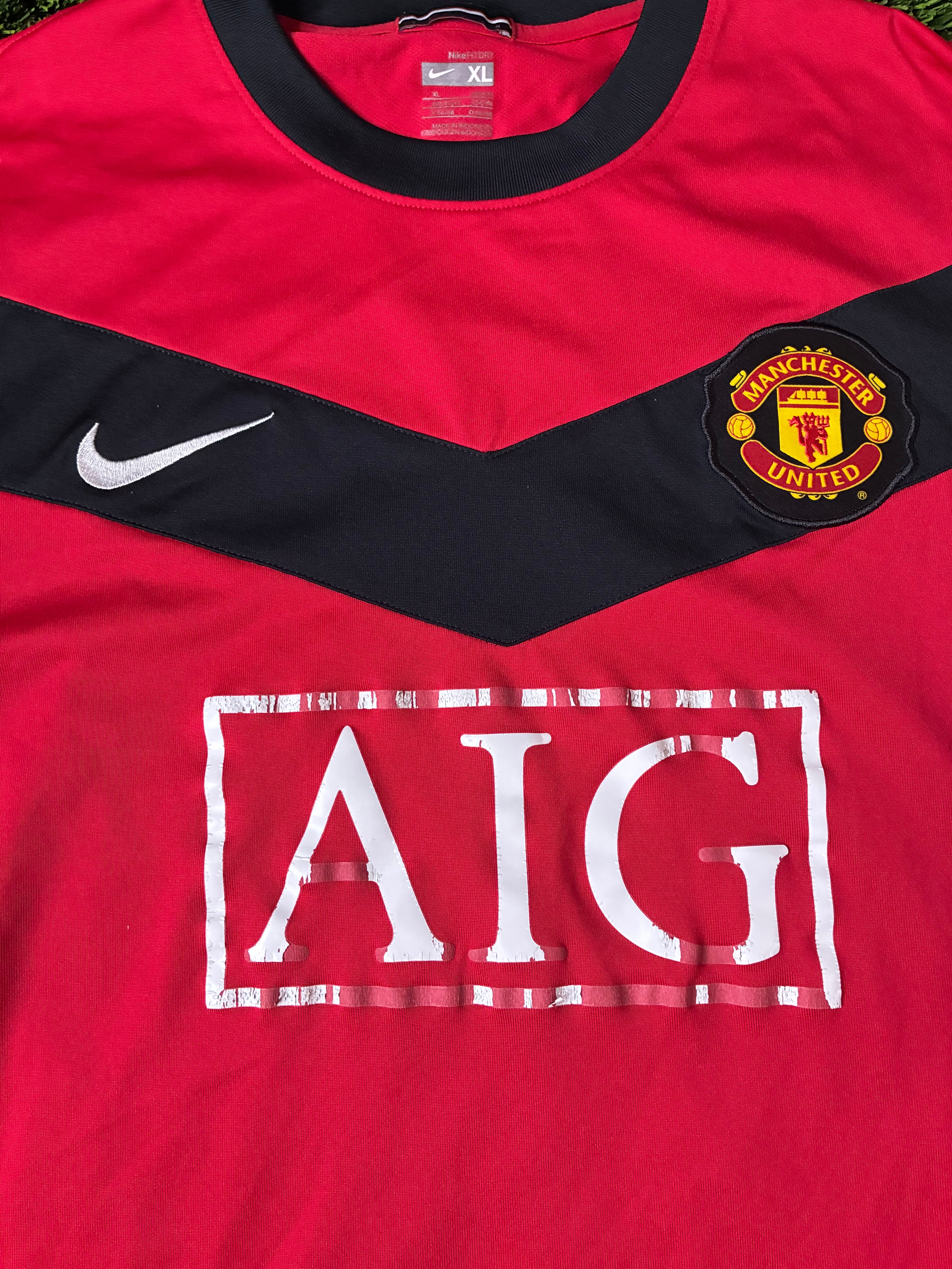 Nike Manchester United 09/10 LS Home Jersey Size XL