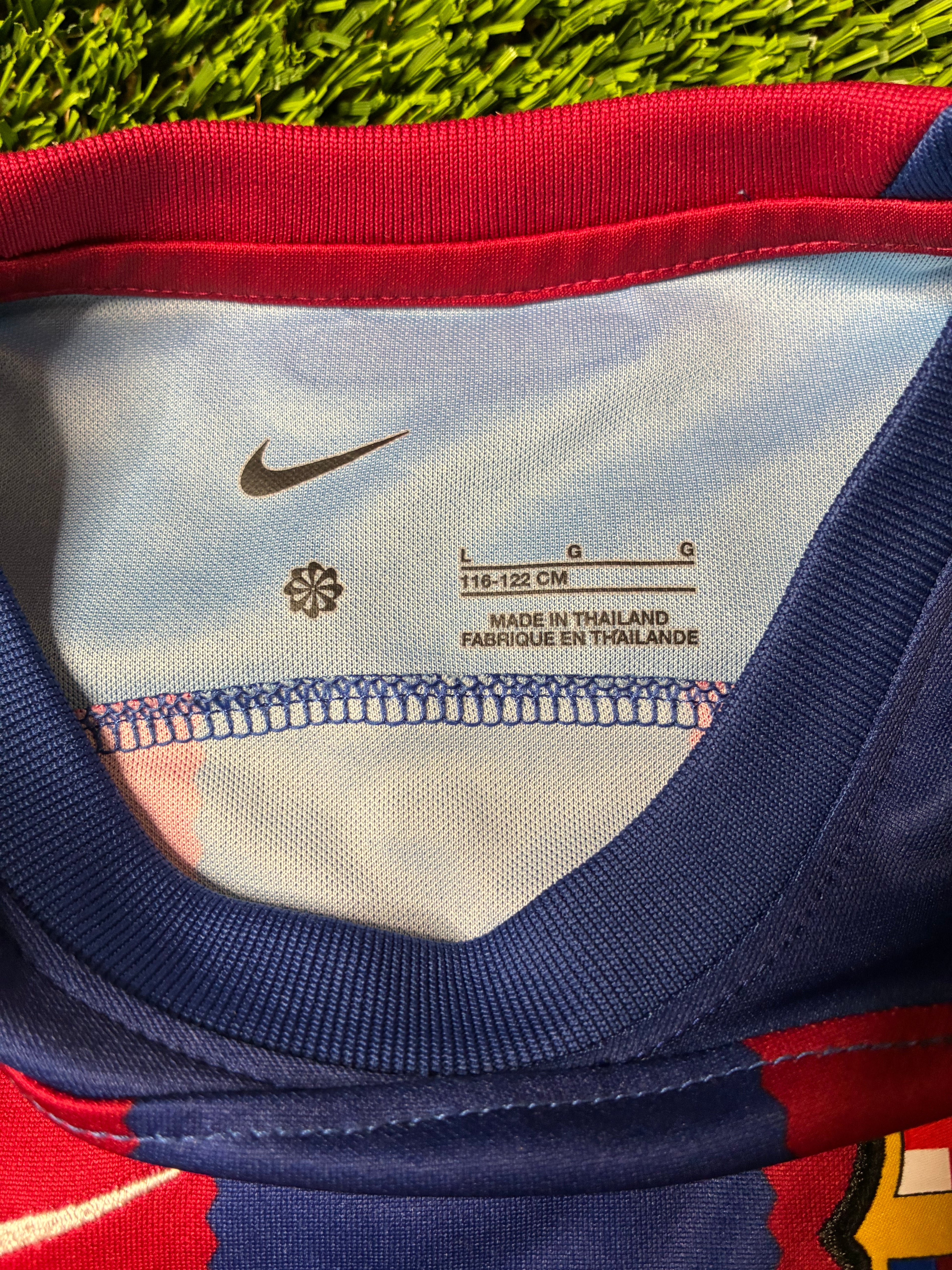 Nike Messi #10 FC Barcelona 23/24 Home Jersey Size Toddler Large