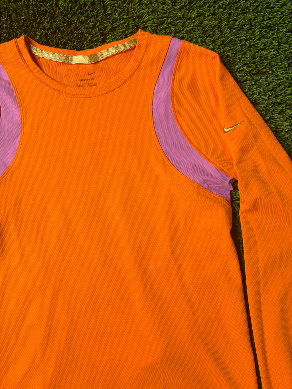 Orange Nike Custom Jersey Size Women's Small