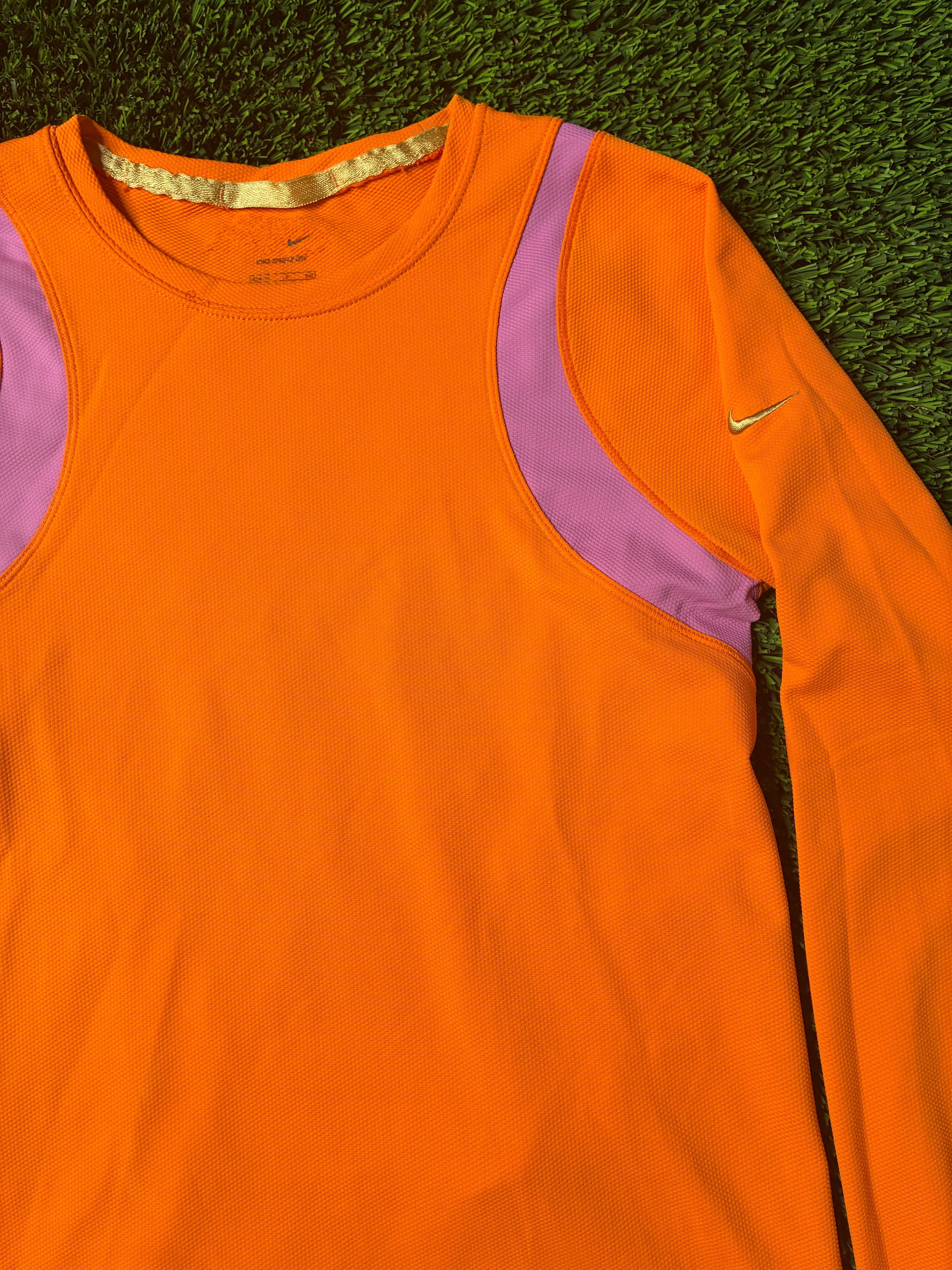 Orange Nike Custom Jersey Size Women's Small