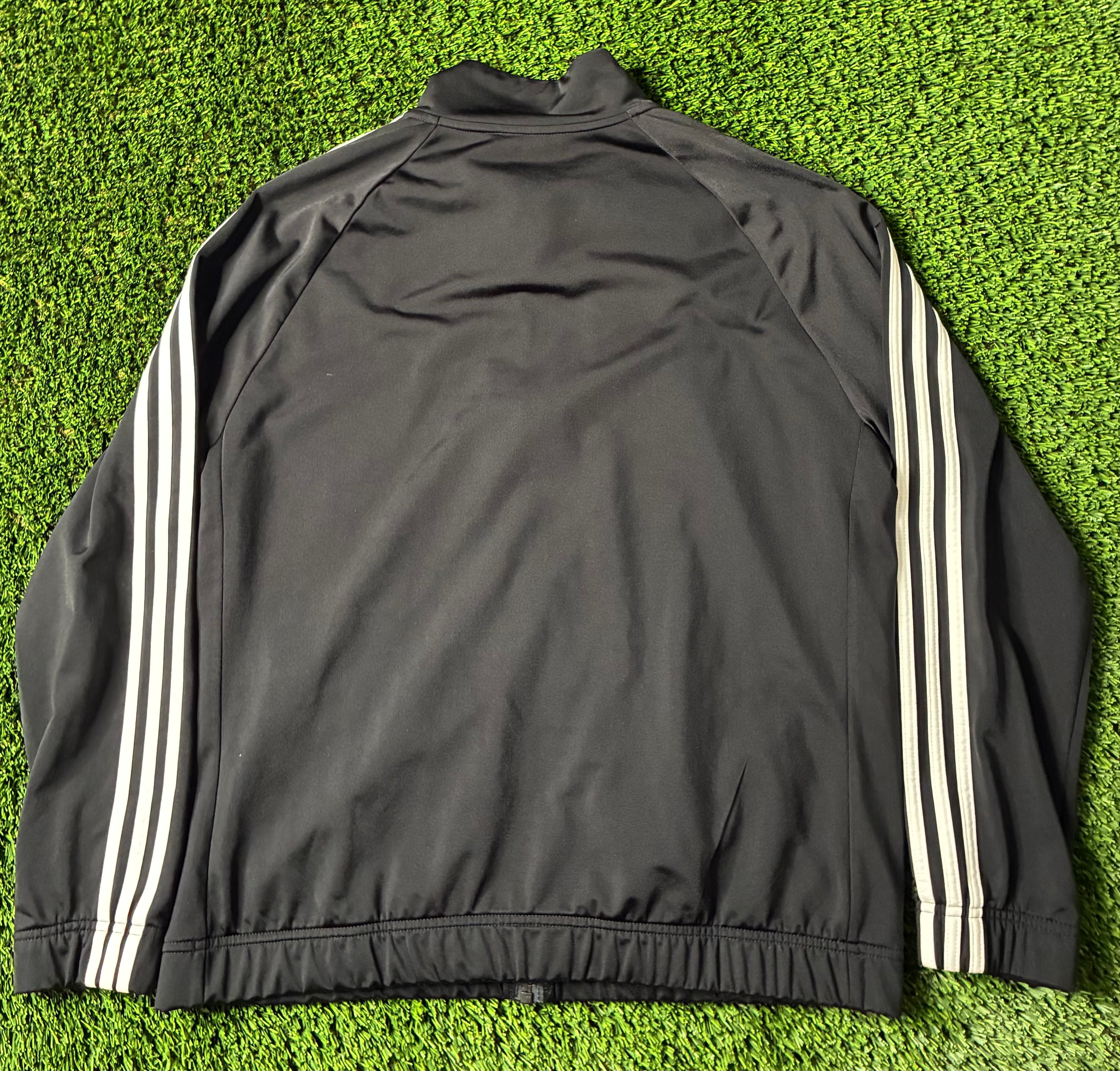 Black Custom Adidas Track Jacket Size Large