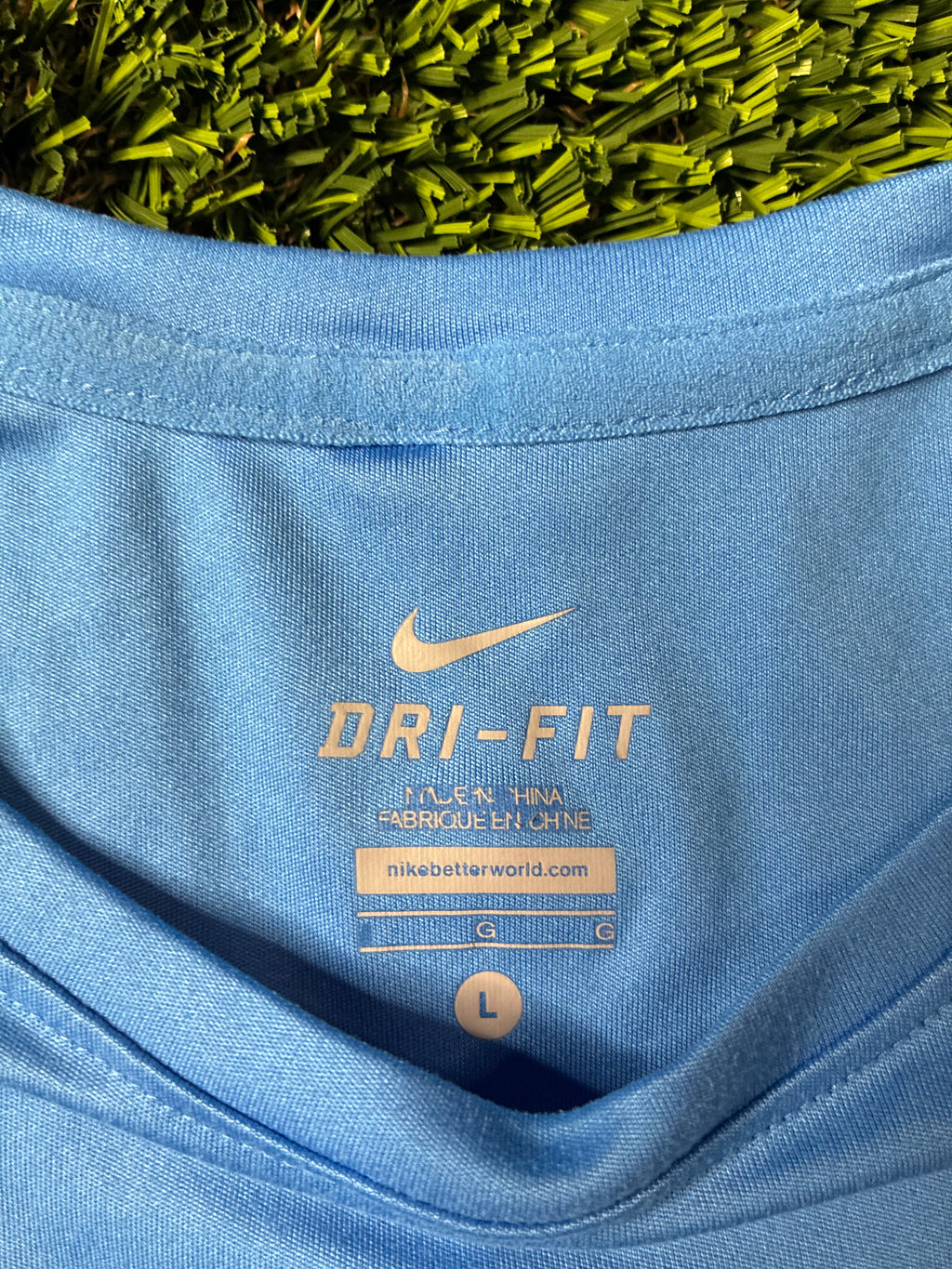 Light Blue Women's Custom Nike Jersey Size Large
