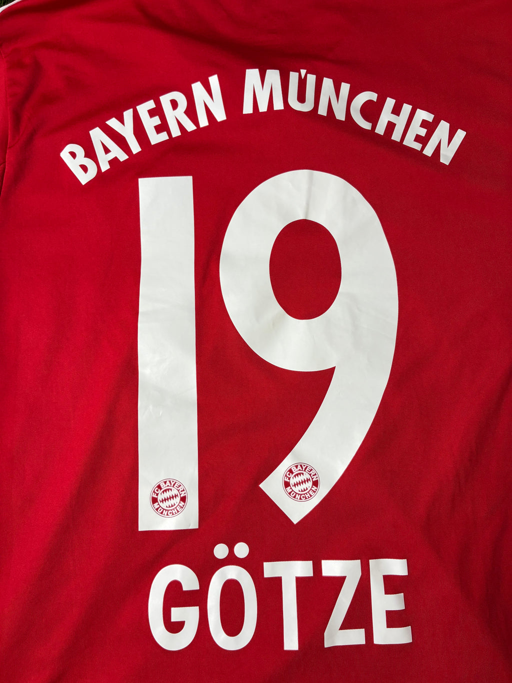 Adidas Gotze #19 Bayern Munich 13/14 Home Jersey Size Men’s Medium