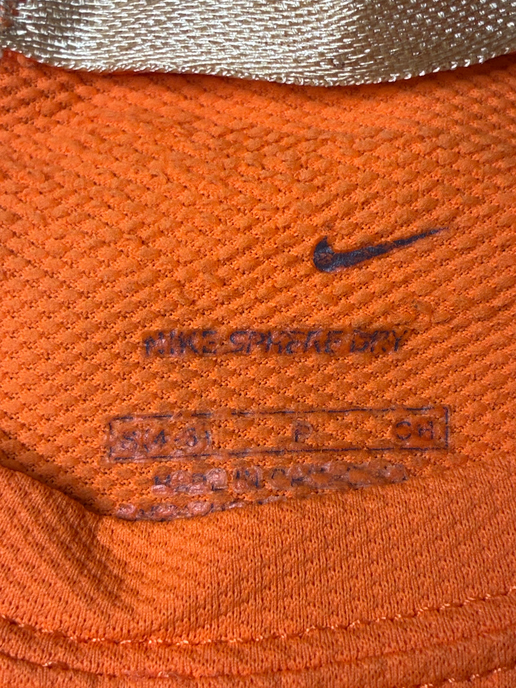 Orange Nike Custom Jersey Size Women's Small