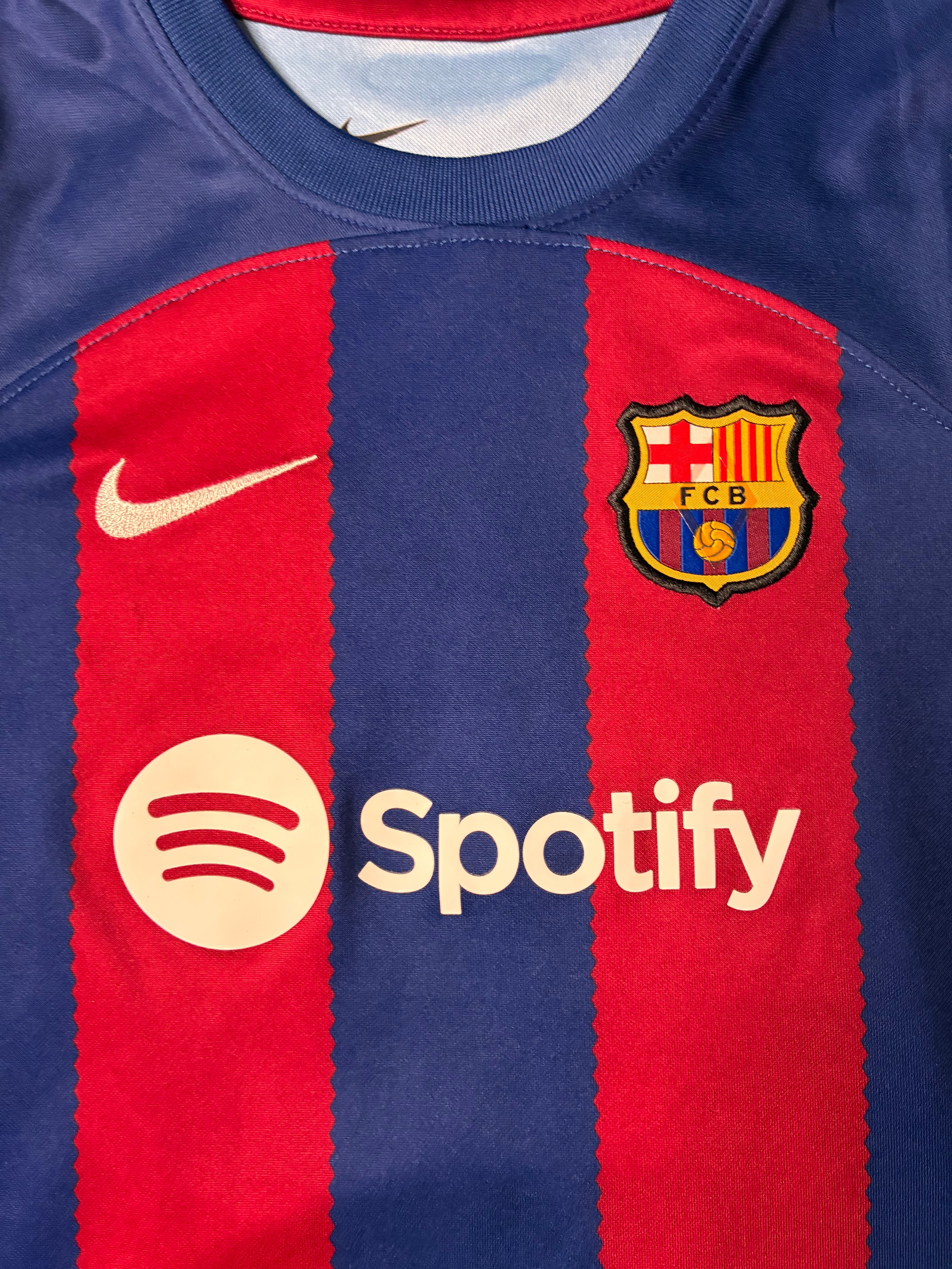 Nike Messi #10 FC Barcelona 23/24 Home Jersey Size Toddler Large