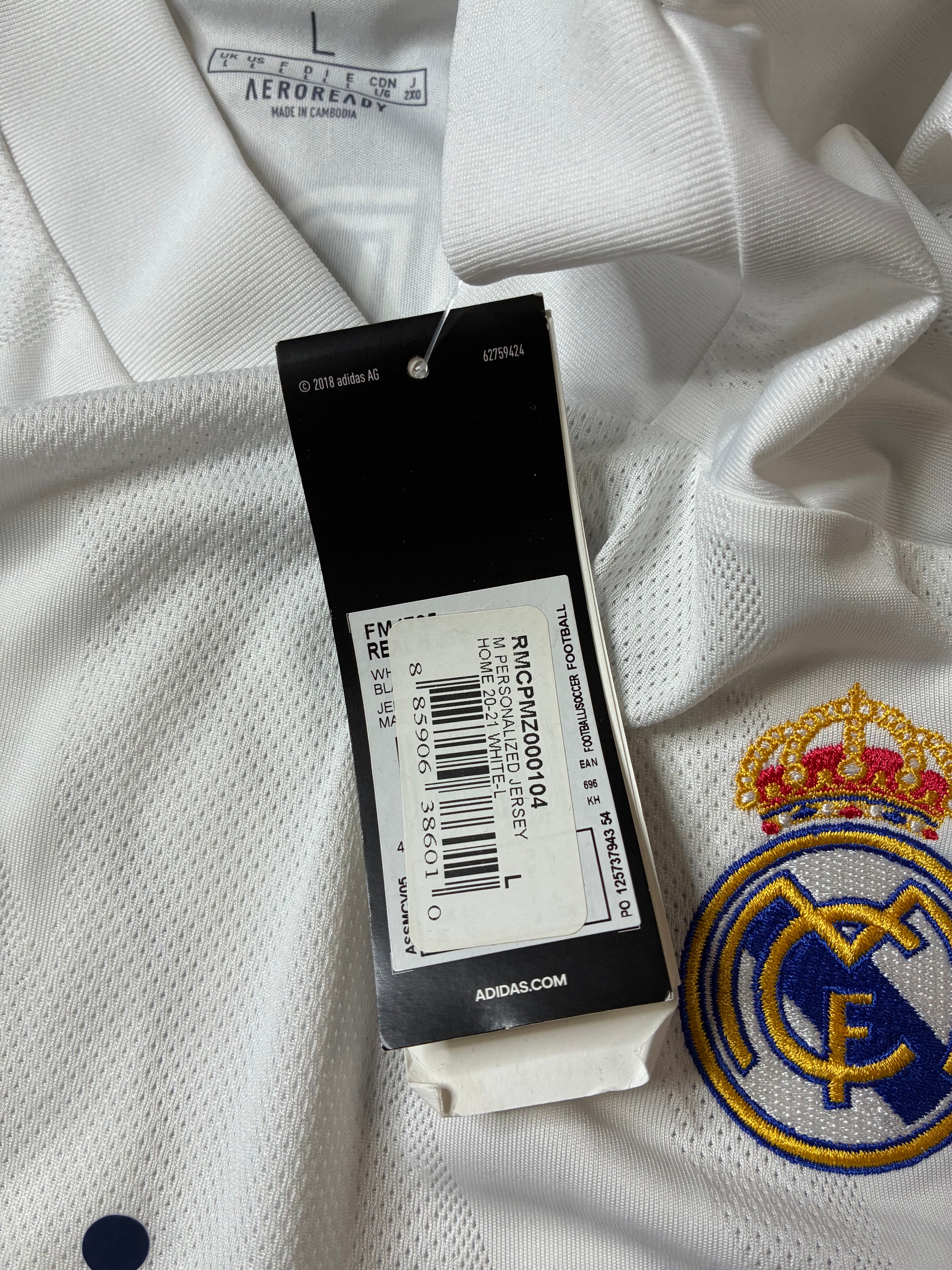 Adidas Luka Modric #10 Real Madrid 20/21 Home Size Large