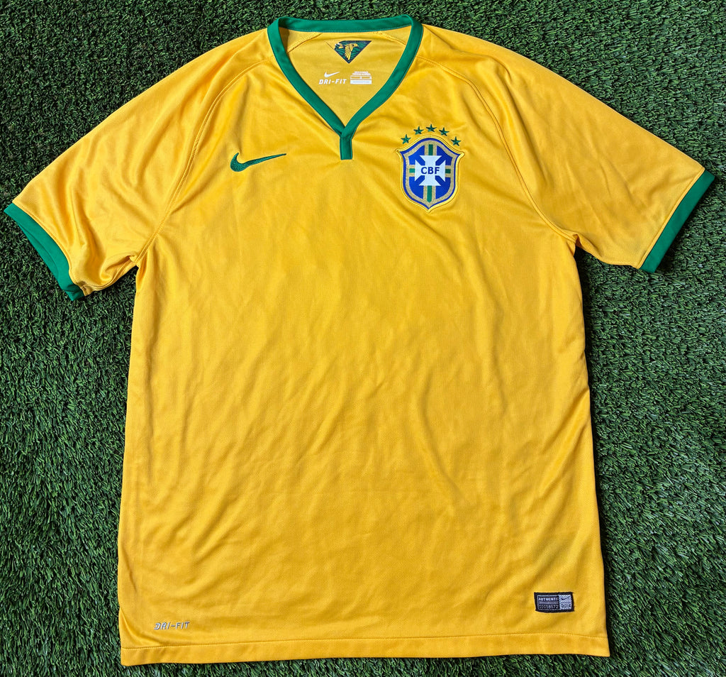Nike Brazil 2014 World Cup Home Jersey Size Men's Large