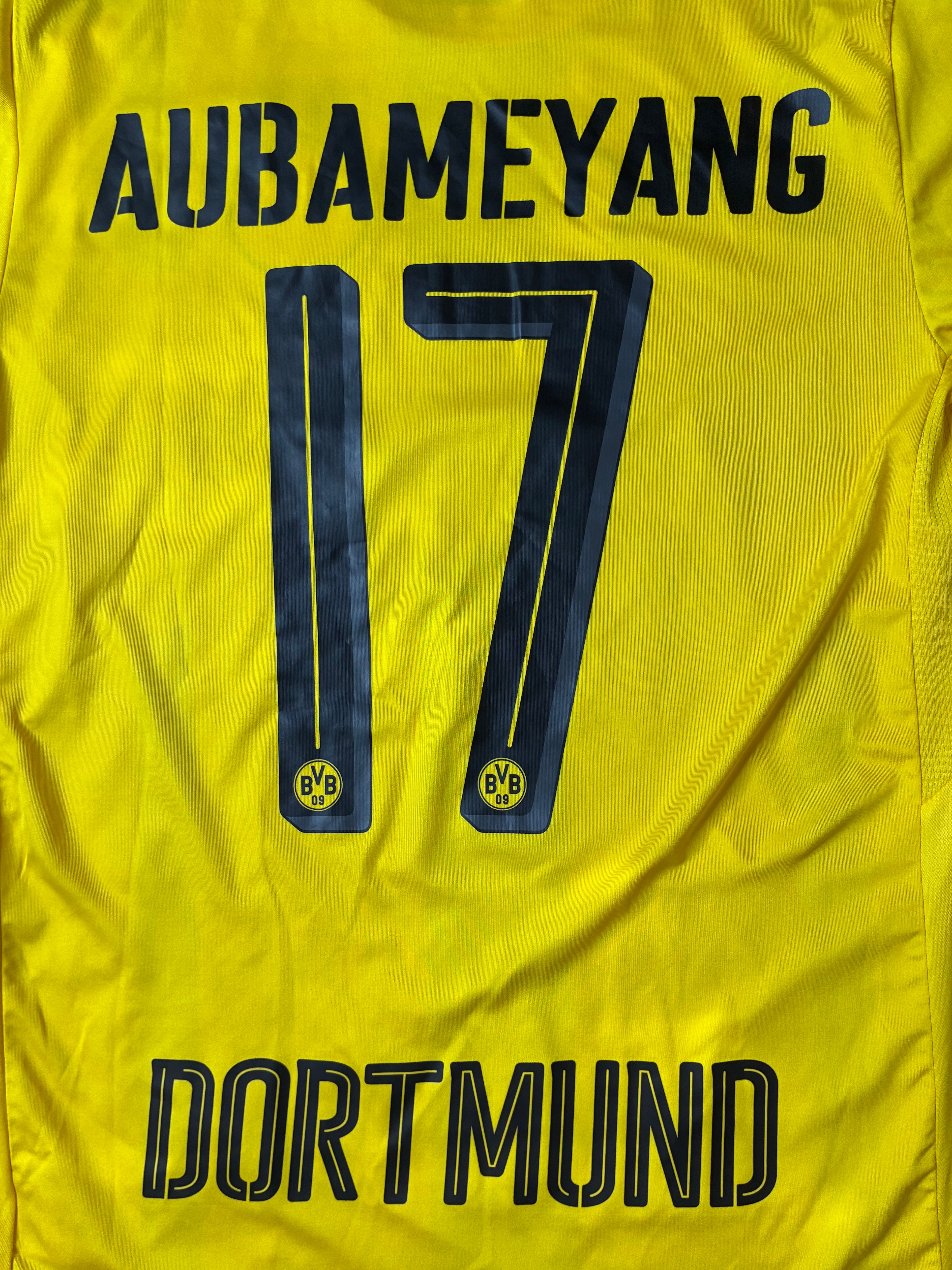 Puma Aubameyang #17 Borussia Dortmund 16/17 Home Size Small