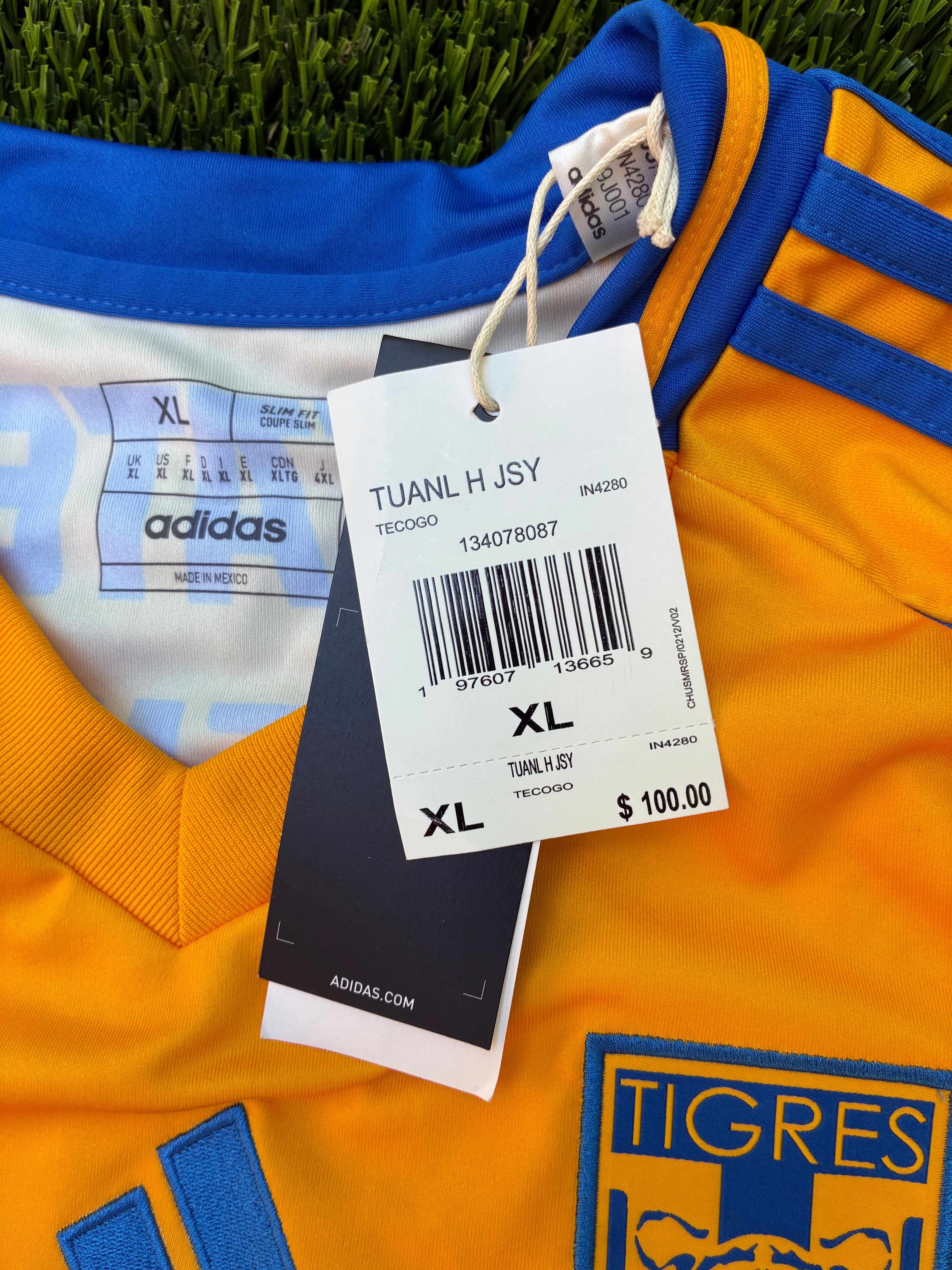 Adidas Tigres 24/25 Home Jersey Size Men's XL NWT