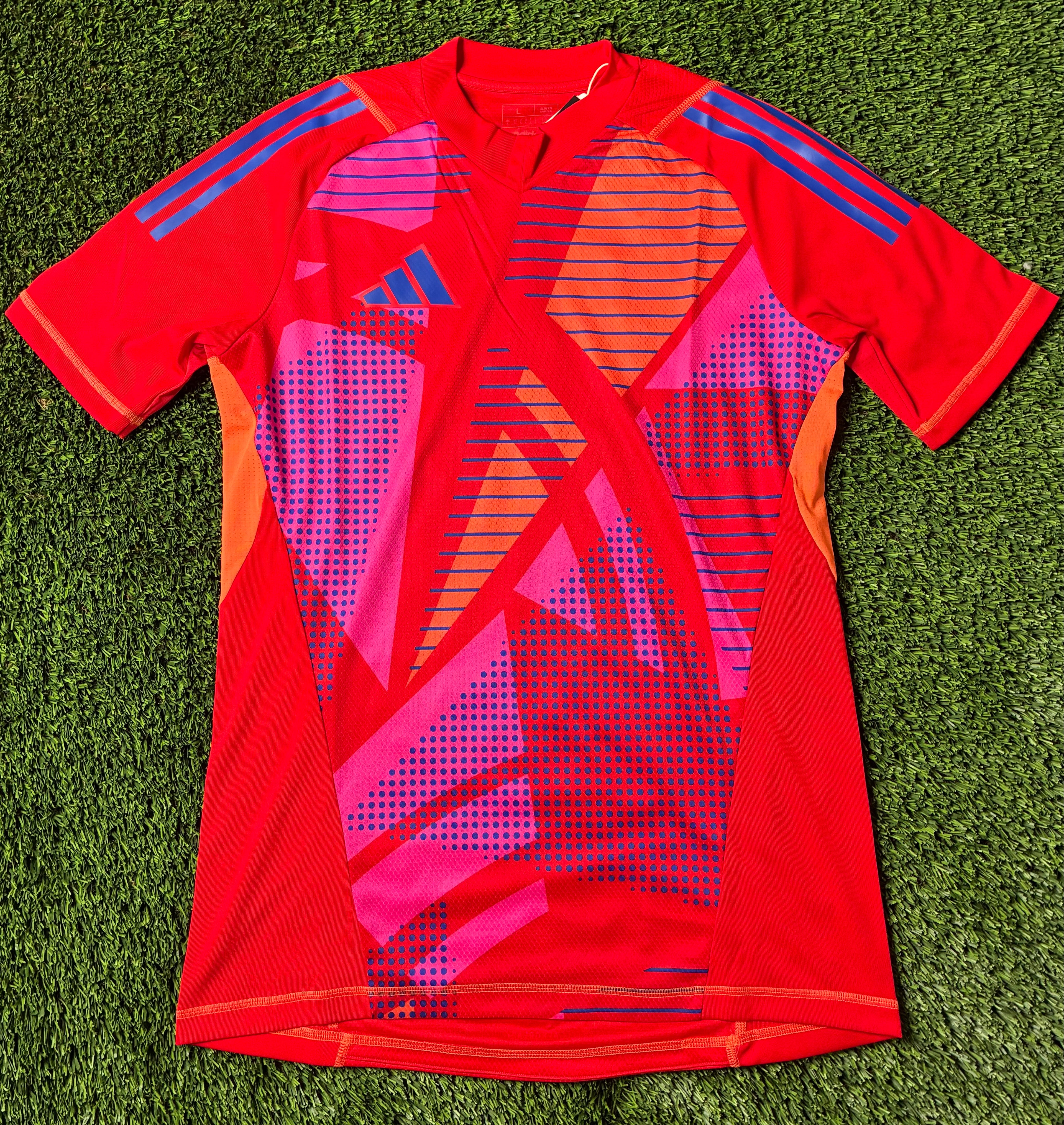Red Adidas Custom Jersey Size Men's Large