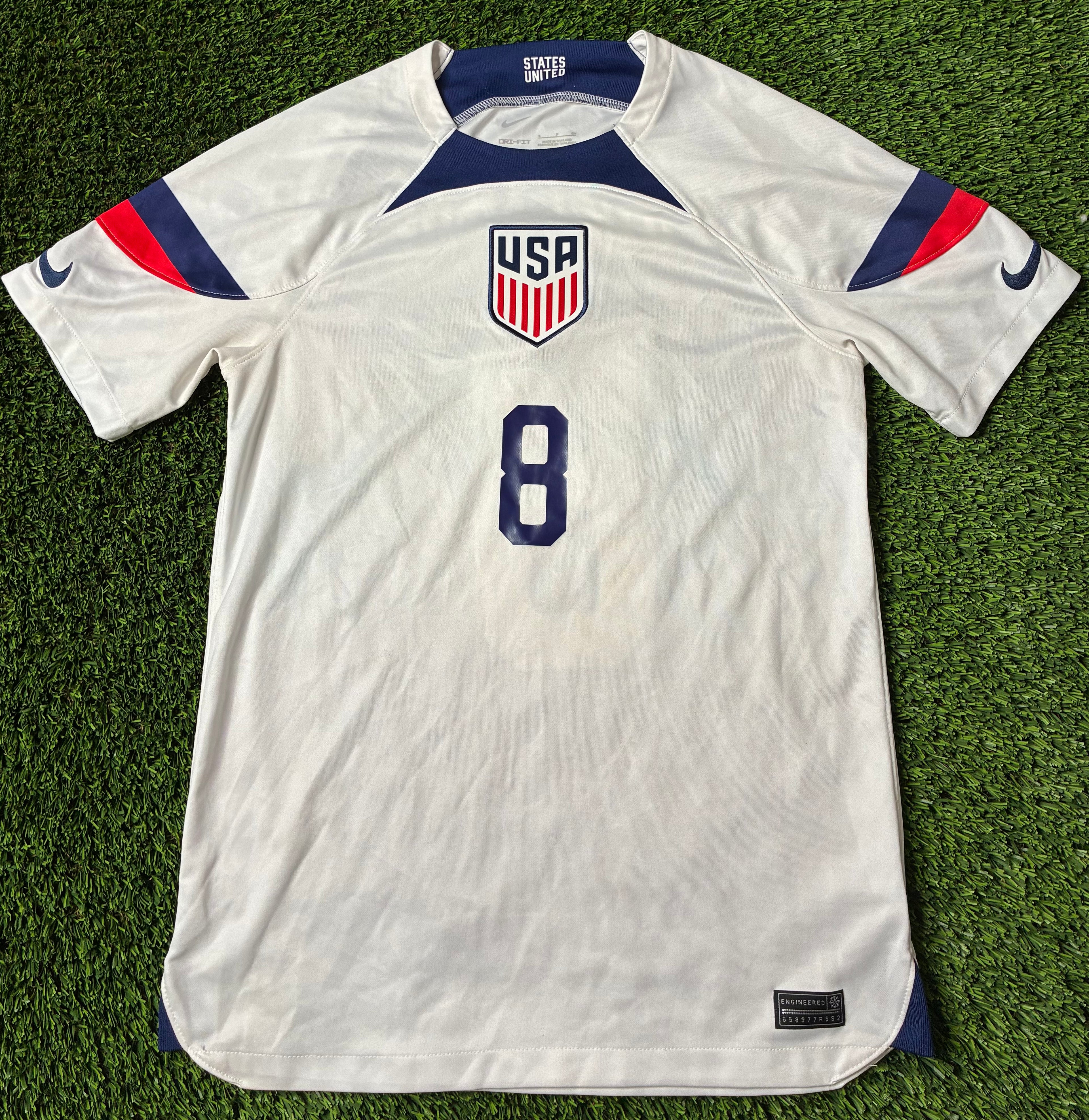 Nike Weston McKennie #8 USA 2022 World Cup Home Jersey Size Men’s Small