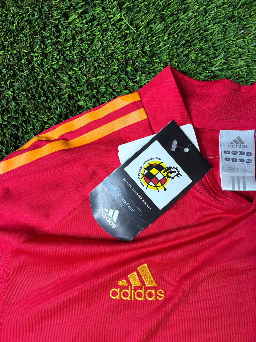 Adidas Torres #9 Spain 2004 Euros Home Jersey Size Men's Large