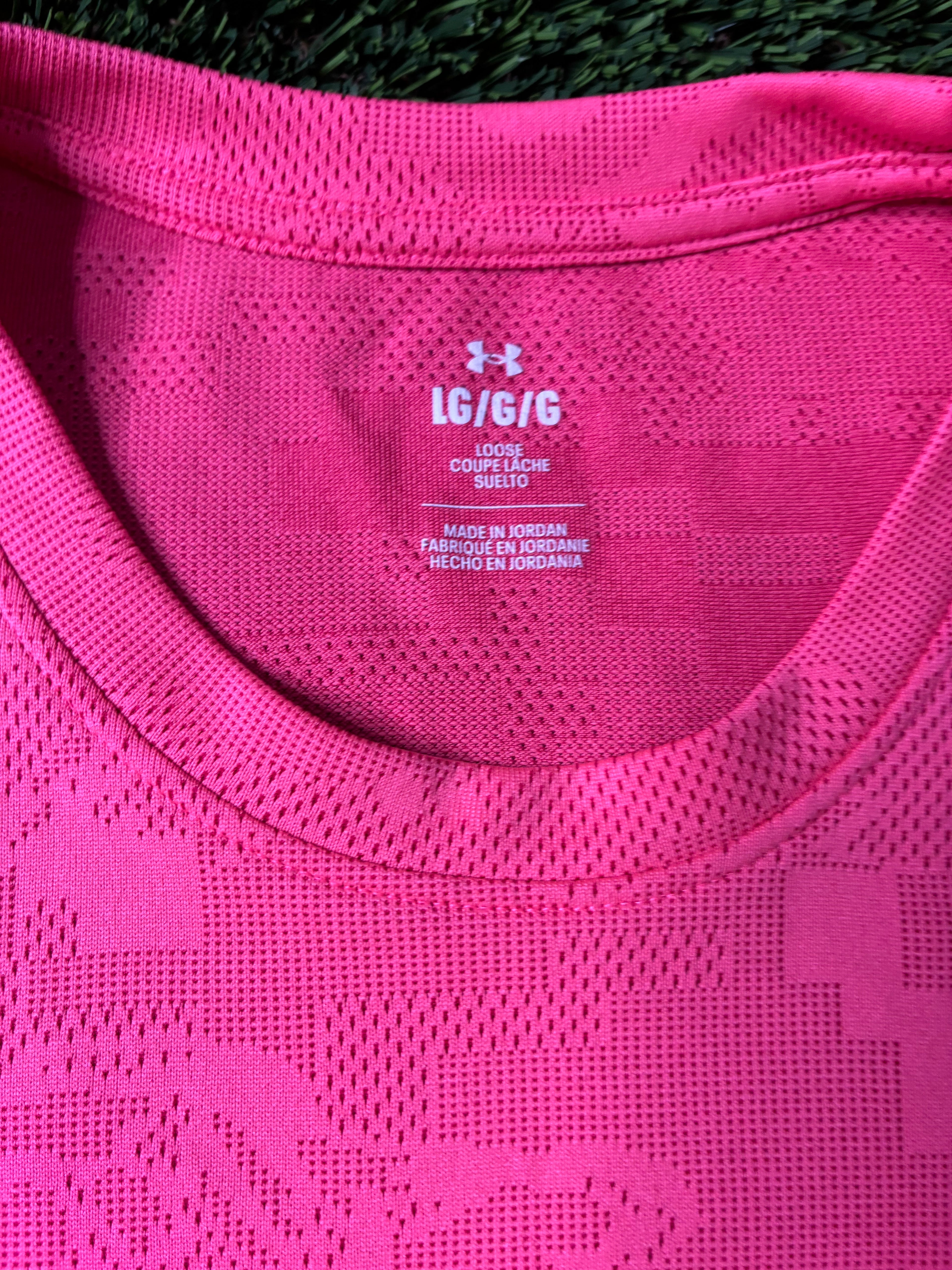 Pink Custom Under Armor Jersey Size XL