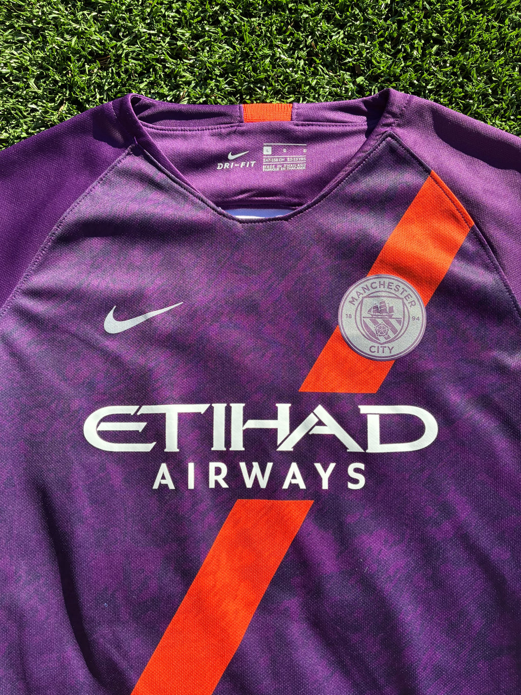Nike Leroy Sane #19 Manchester City 18/19 Third Jersey Youth Large