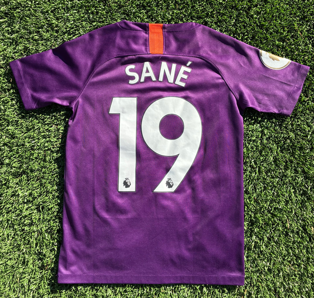Nike Leroy Sane #19 Manchester City 18/19 Third Jersey Youth Large