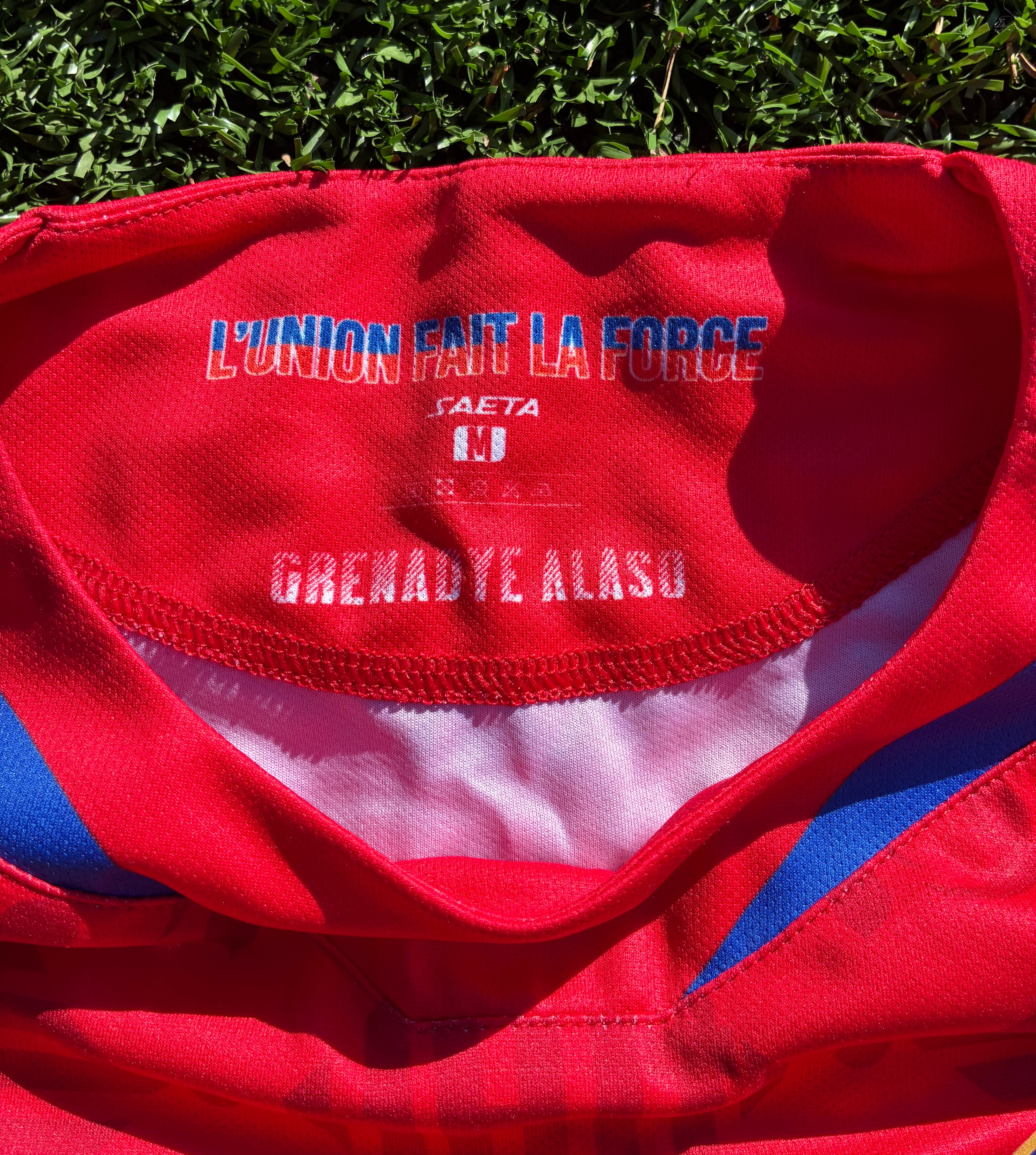 Saeta Haiti 23/24 Home Jersey #13 DJEU Size Men's Medium