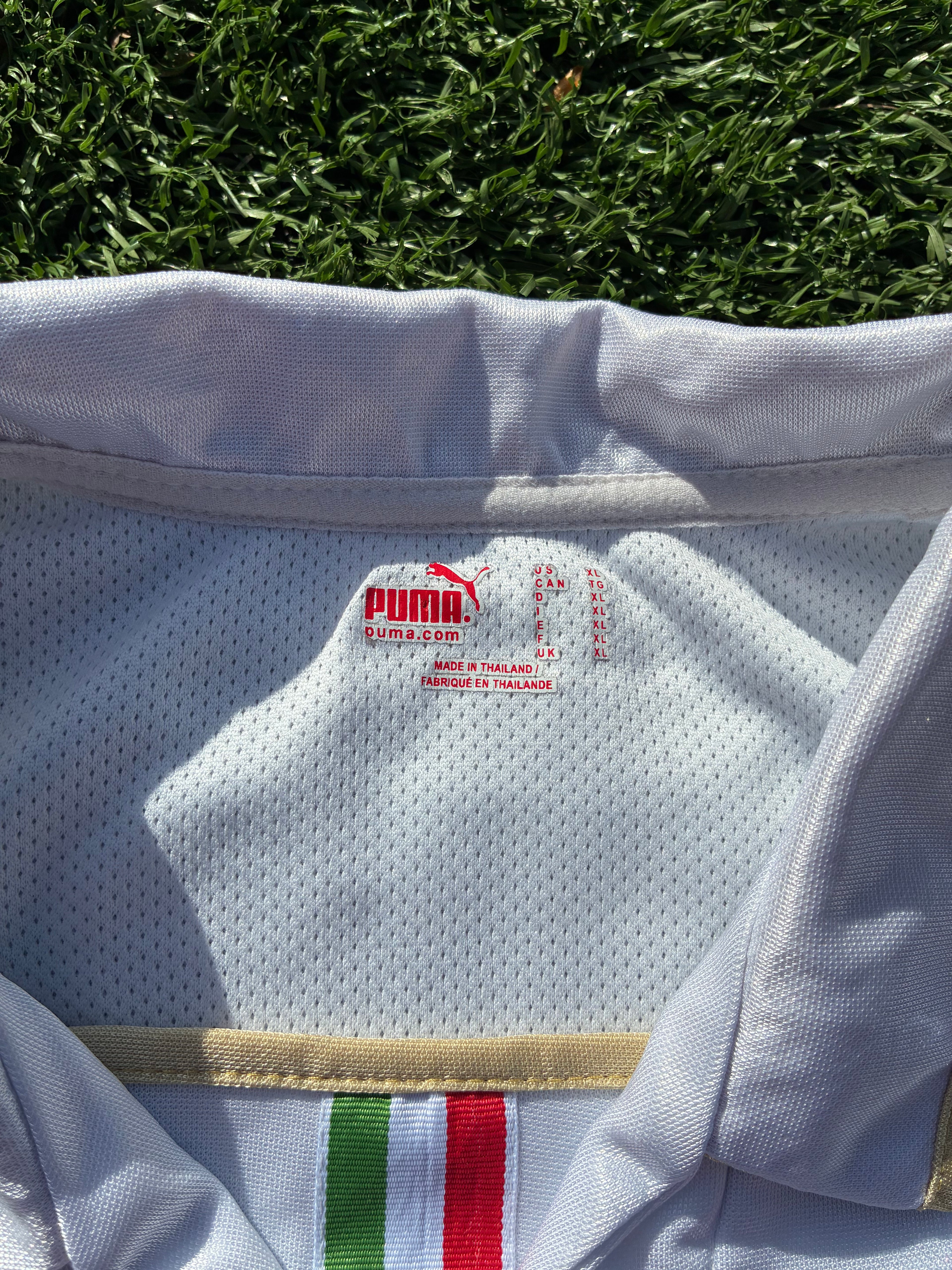 Vintage Puma Andrea Pirlo #21 Italy 2008 Euros Away Men's Size XL