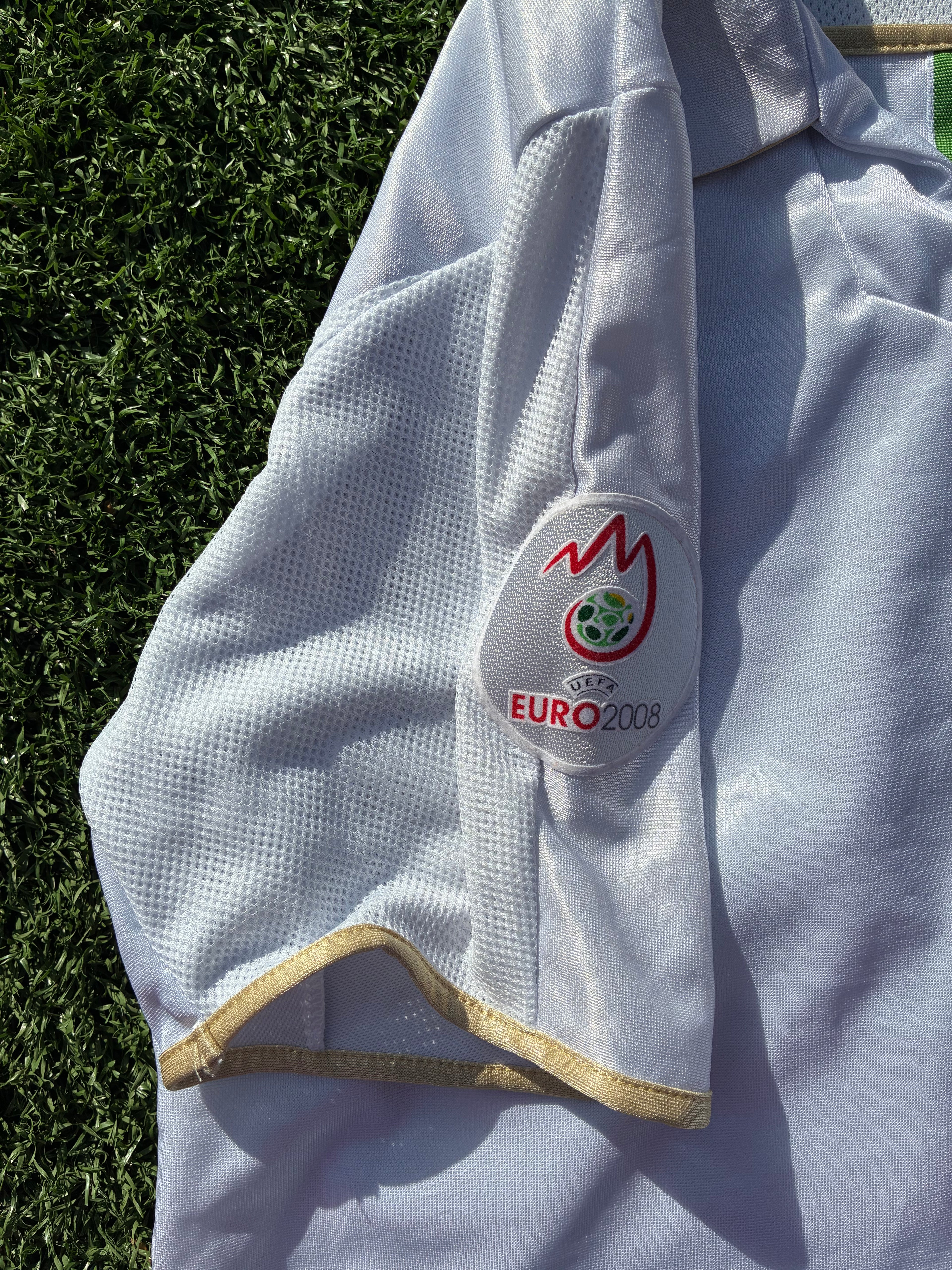 Vintage Puma Andrea Pirlo #21 Italy 2008 Euros Away Men's Size XL