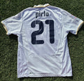 Vintage Puma Andrea Pirlo #21 Italy 2008 Euros Away Men's Size XL