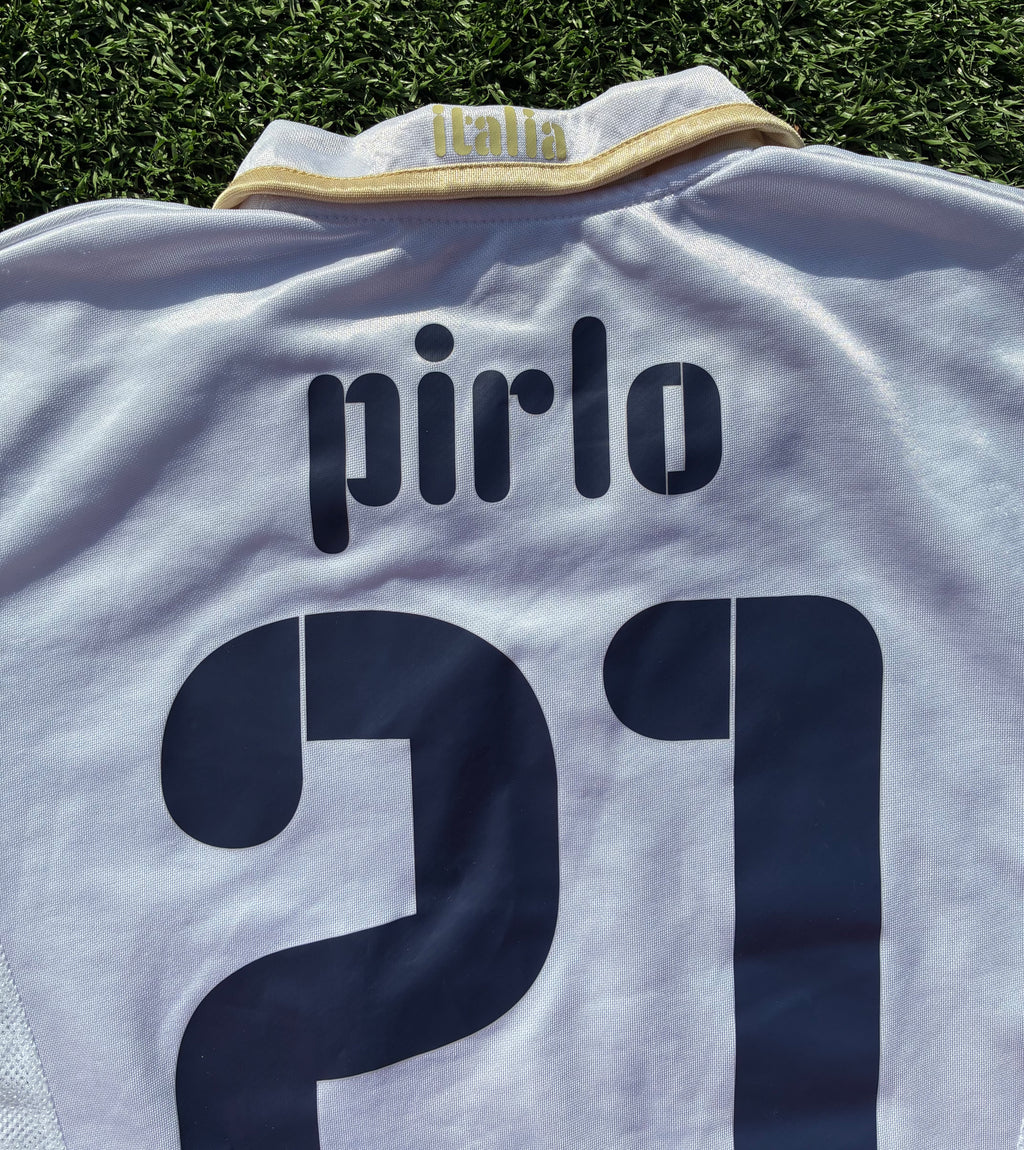 Vintage Puma Andrea Pirlo #21 Italy 2008 Euros Away Men's Size XL